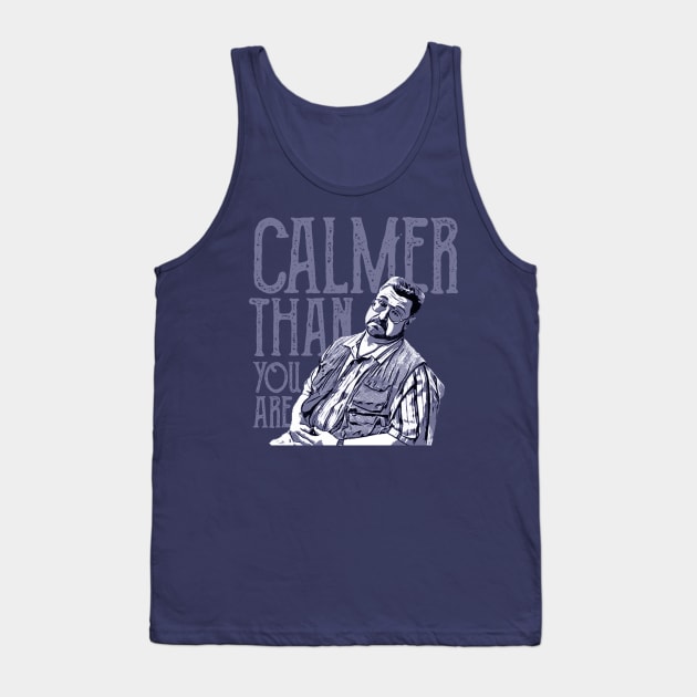 Calmer-than-you-are Tank Top by Sanja Sinai Art